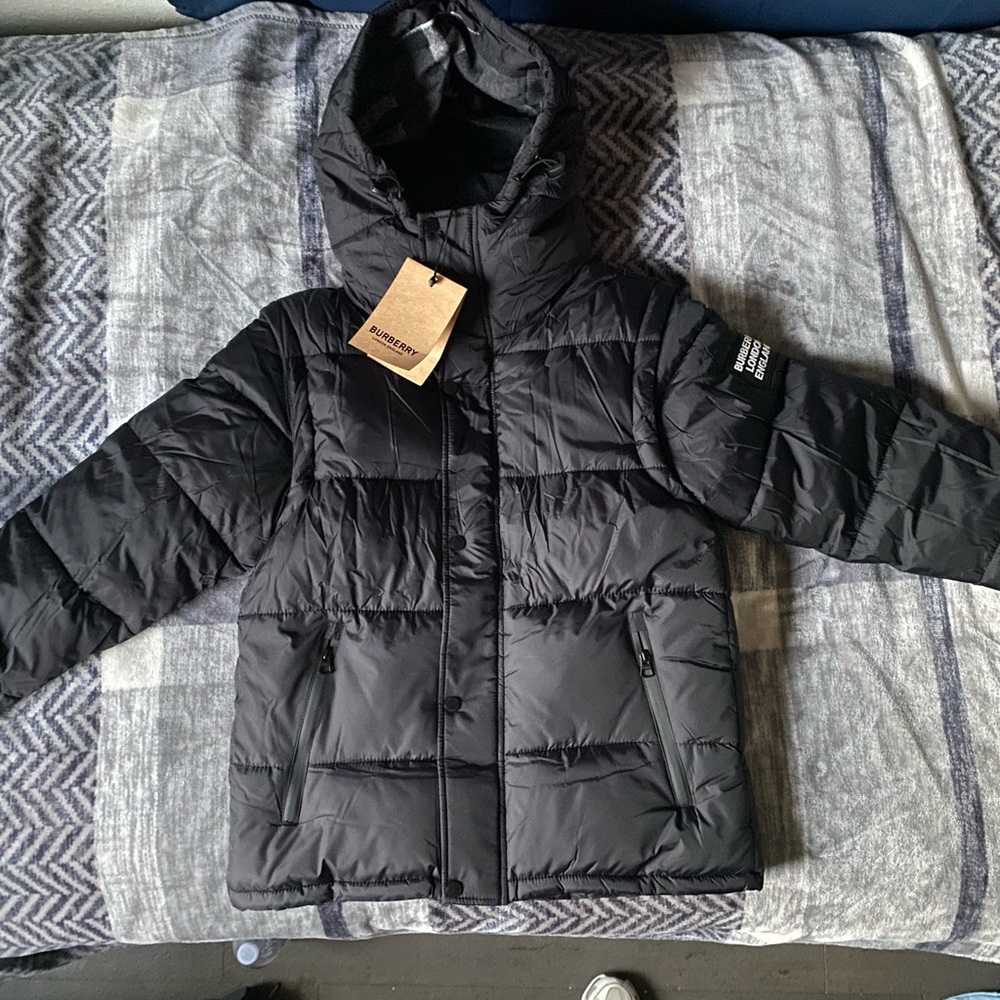 Burberry Puffer Jacket with Logo